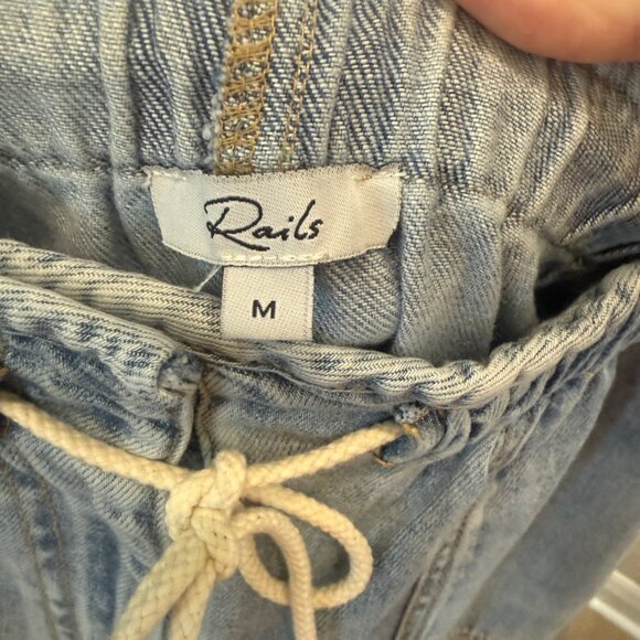 EUC, Rails Ryan wide leg drawstring denim pant, Sz M - Picture 3 of 4